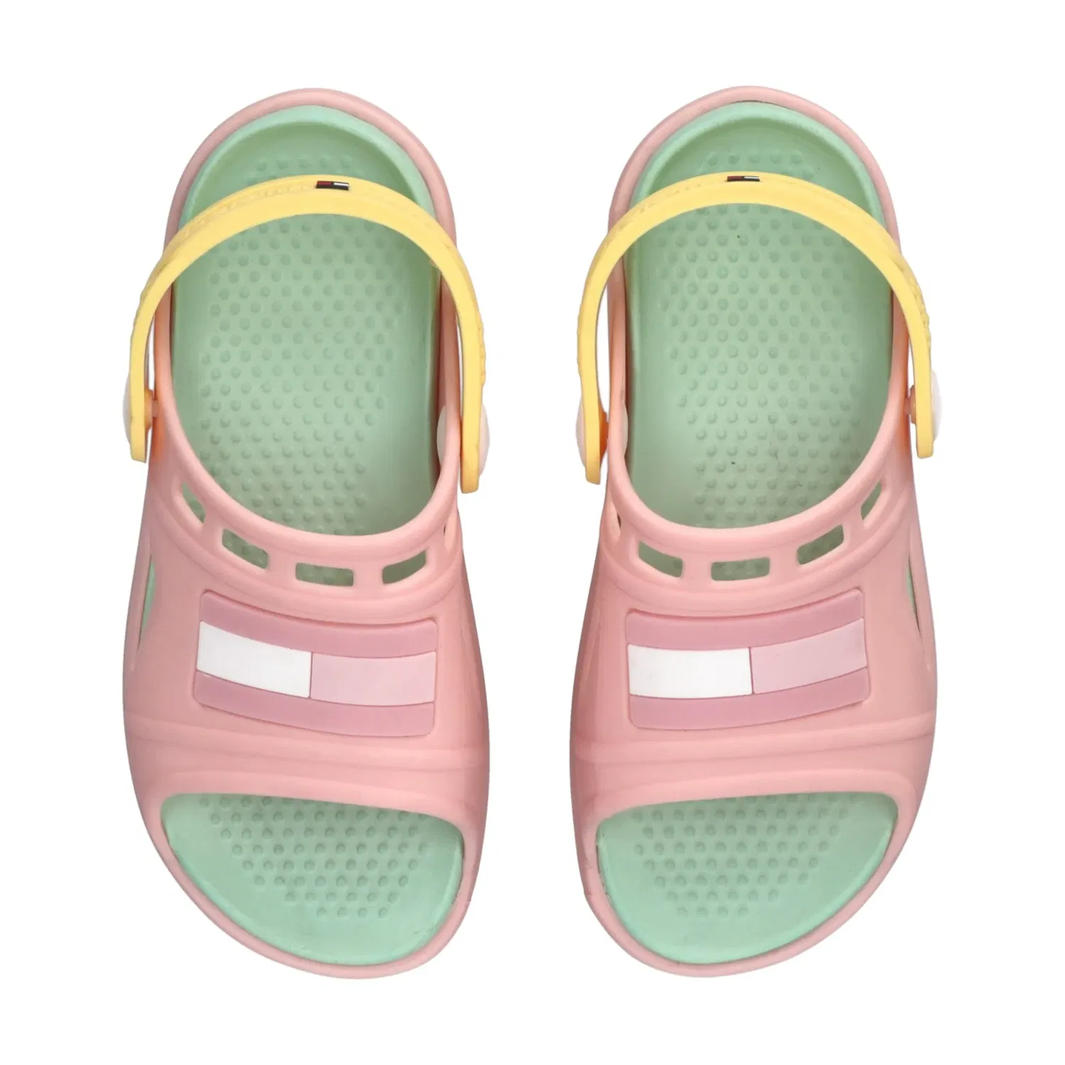 Детские сандалии для купания с ремешком Tommy Hilfiger, Pink-Yellow — фото 4