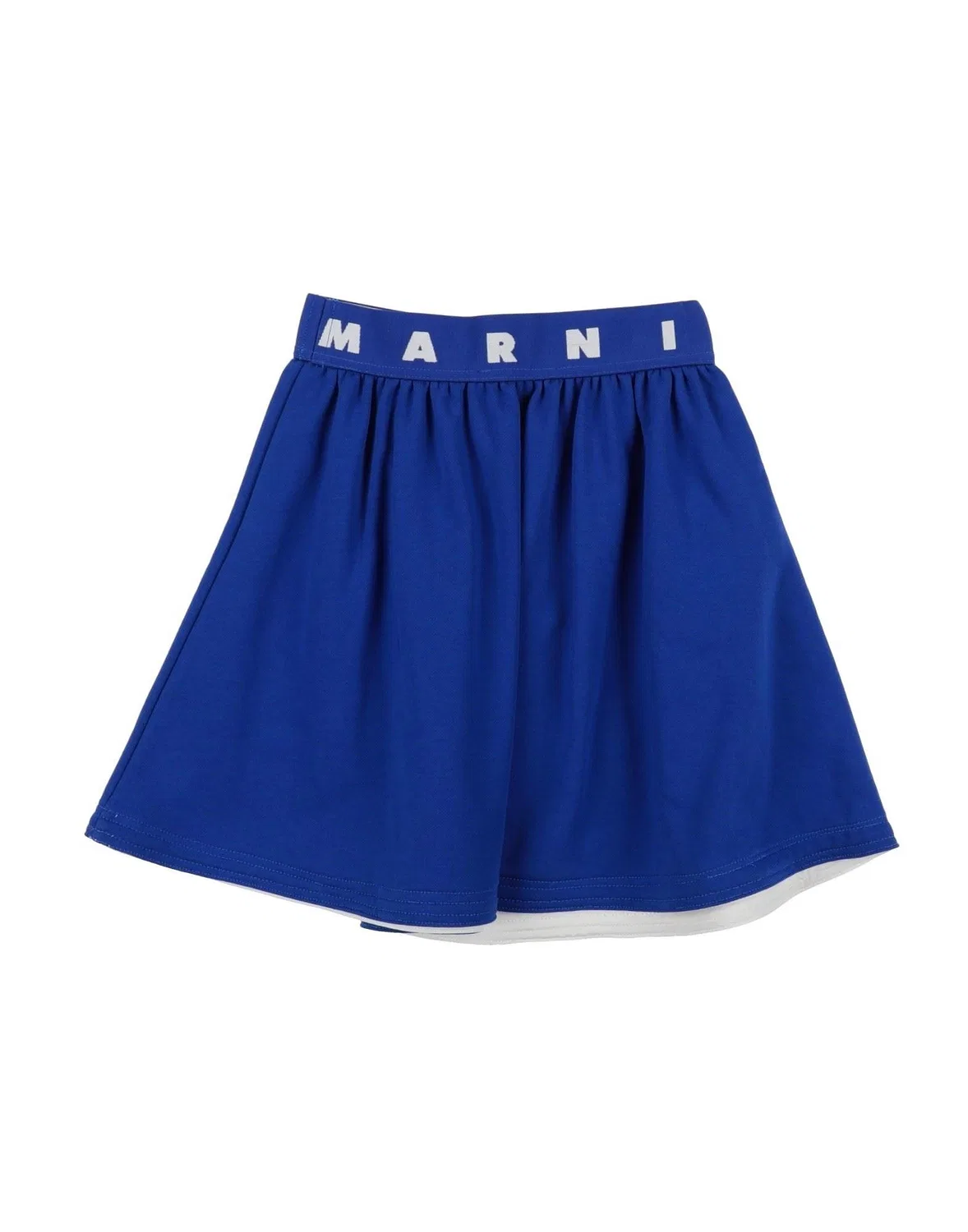 Детская юбка из флиса с пайетками Marni, синий — фото 2