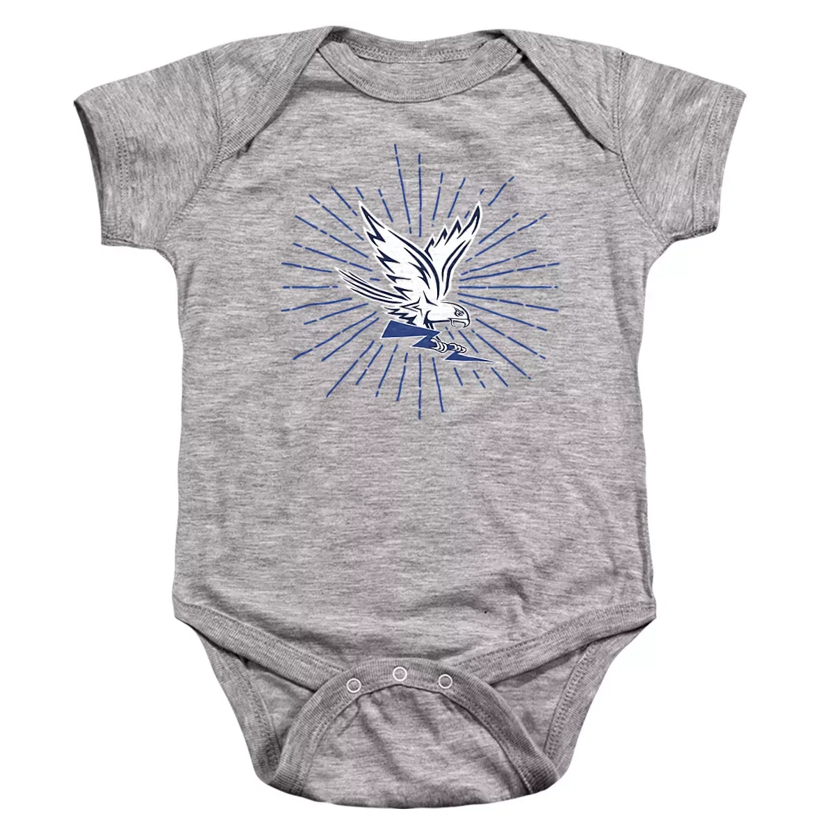 Детское боди-комбинезон с коротким рукавом NCAA, Athletic Heather