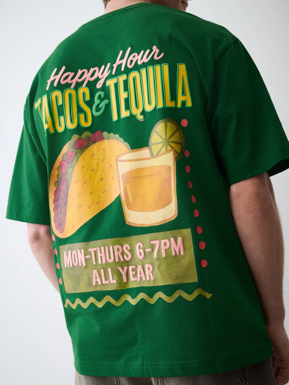 Футболка оверсайз Green Tacos Next, зеленый