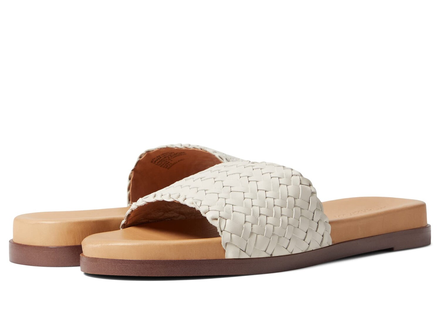 

Шлепанцы Madewell, The Louisa Slide Sandal in Woven Leather