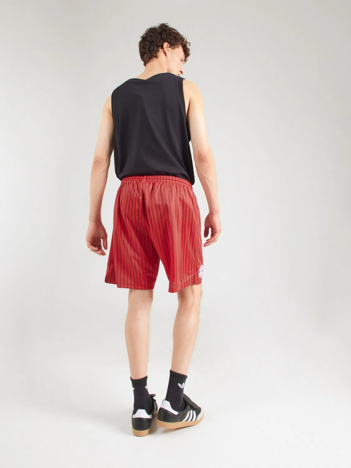 Спортивные шорты Adidas Performance Regular Workout Pants Stadium в красном и бордовом цветах — фото 3
