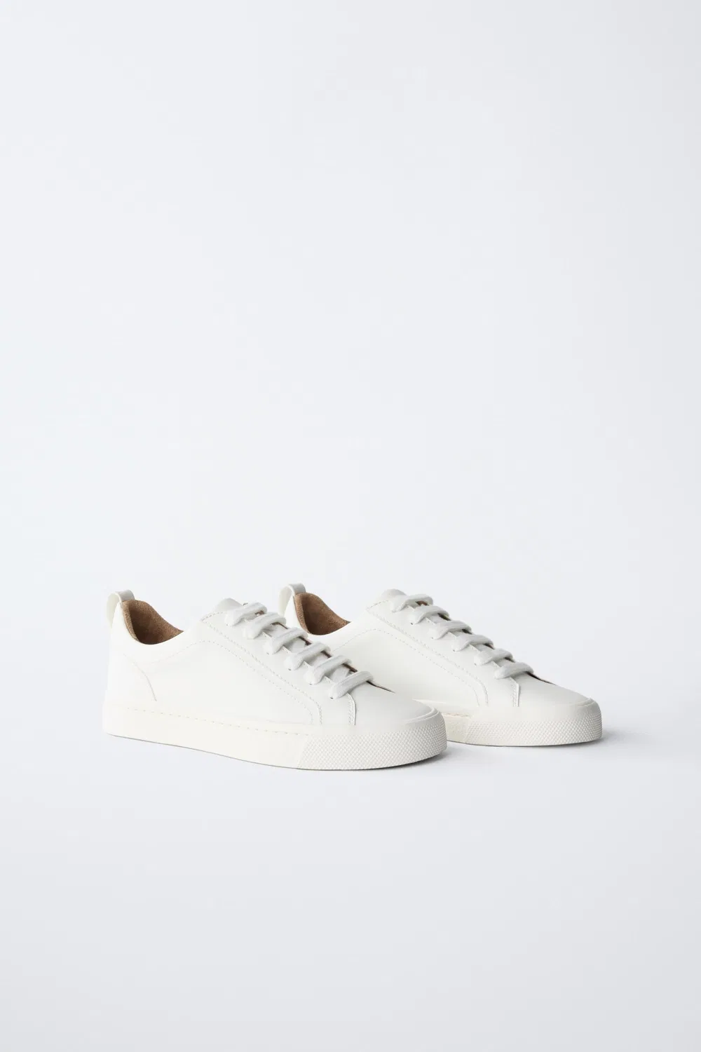 Простые кроссовки ZARA, White — фото 2