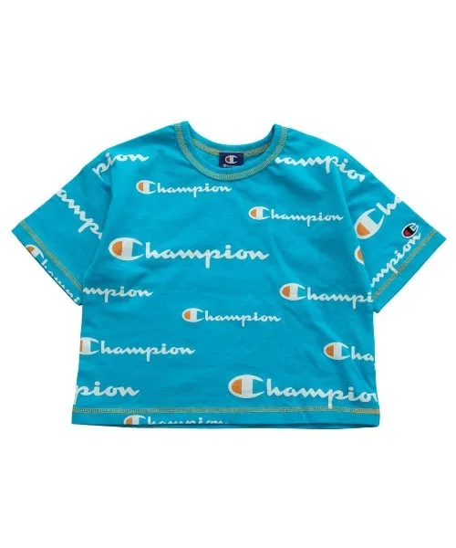 Детская футболка с принтом Champion, Green — фото 3