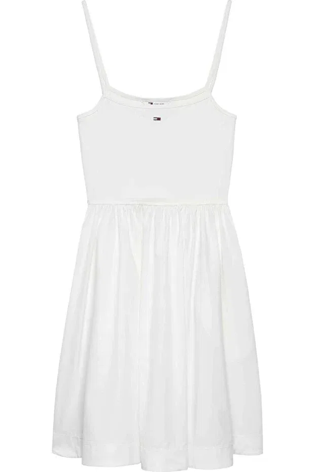 Женское платье повседневное с коротким рукавом Tommy Hilfiger, White1