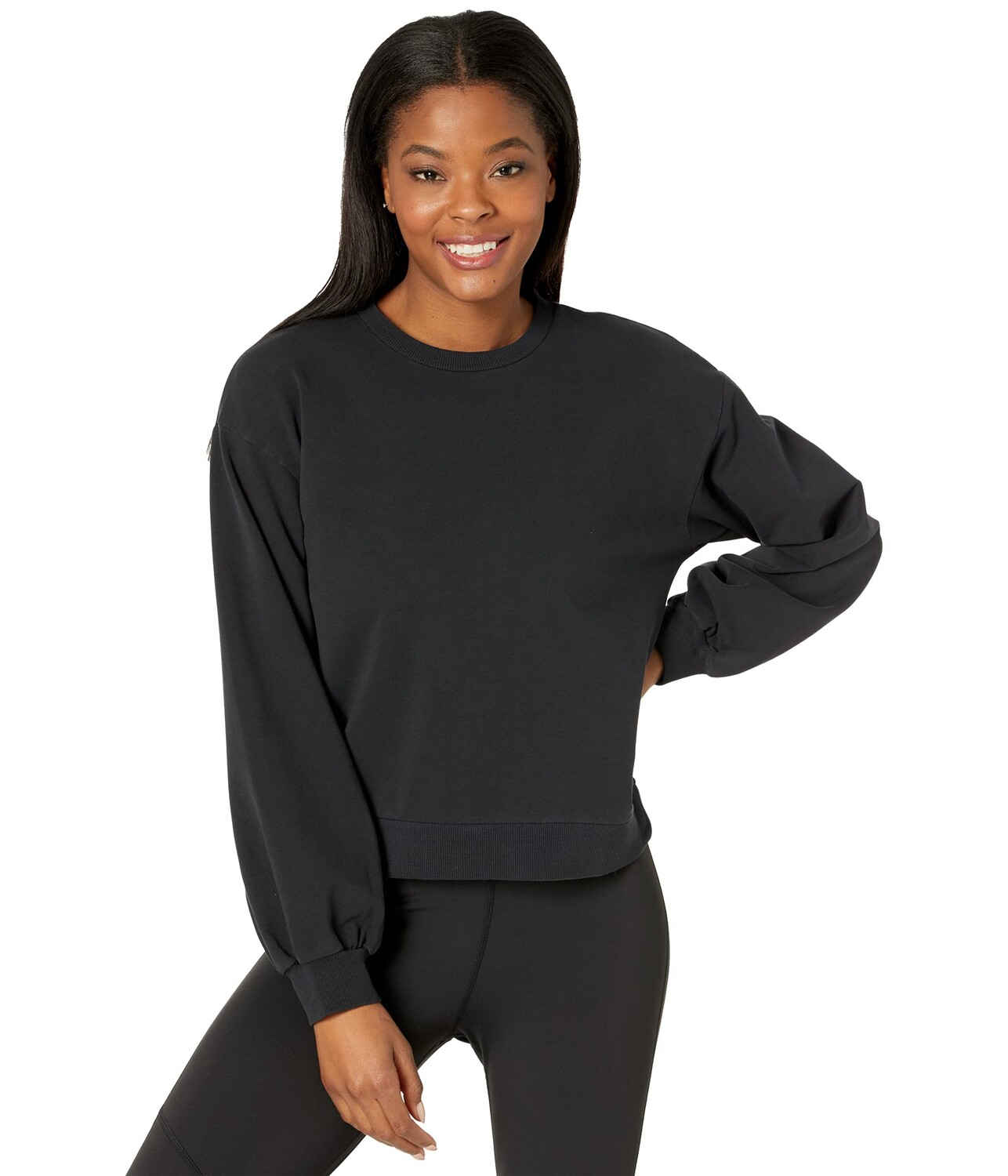 

Худи tentree, French Terry Balloon Sleeve Crew, Черный, Худи tentree, French Terry Balloon Sleeve Crew