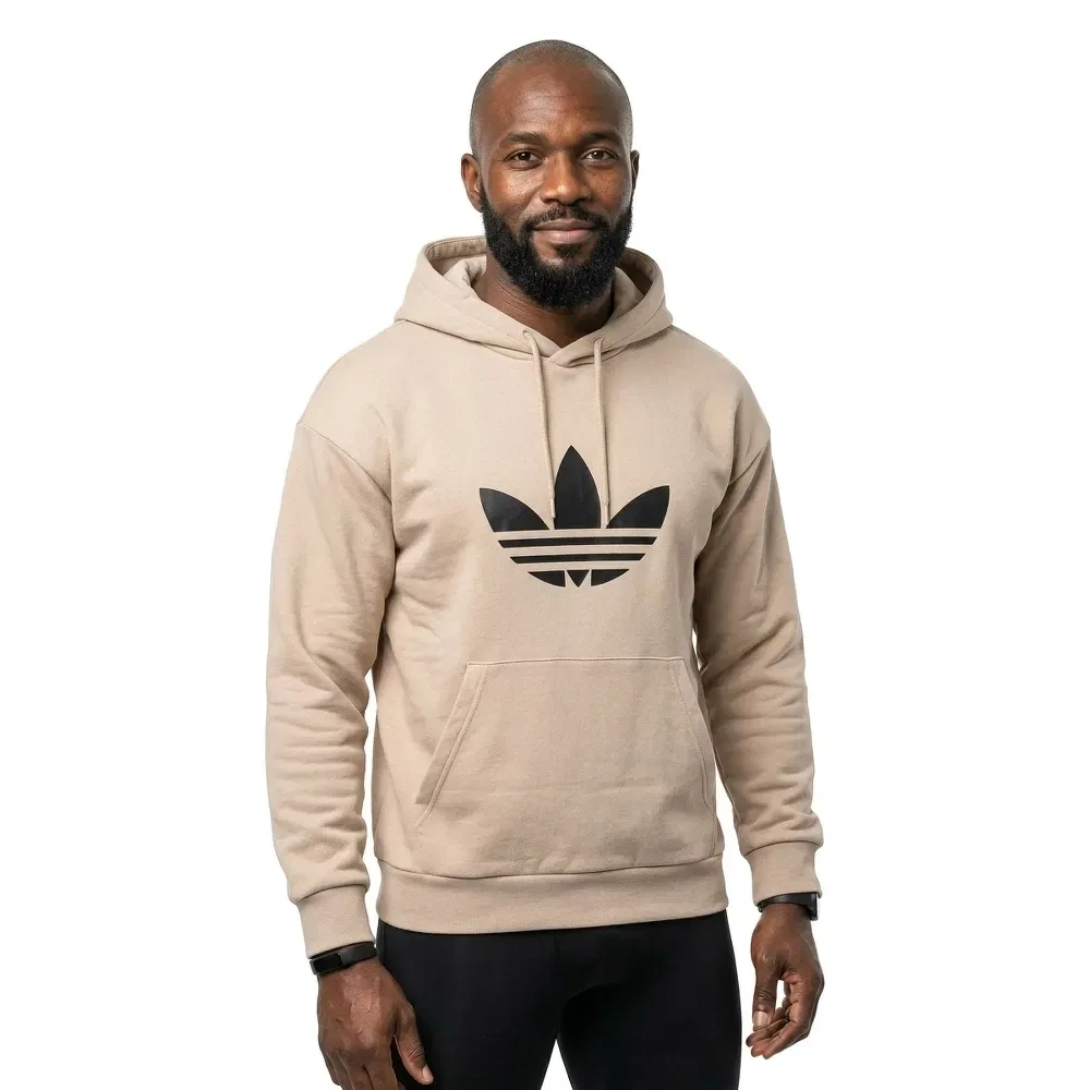 Худи Adicolor Trefoil Adidas Originals, бежевый — фото 2