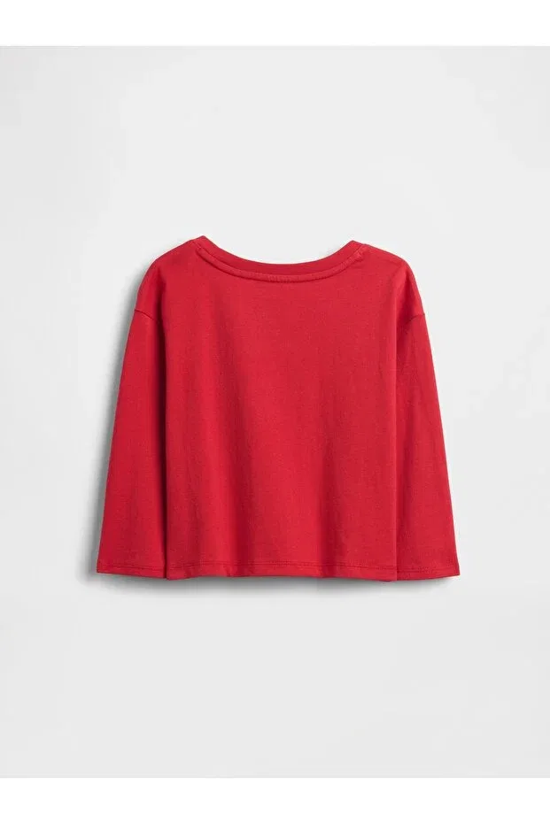 Детская футболка для девочек с принтом Peanuts Graphic Printed Gap, Red-000 — фото 3