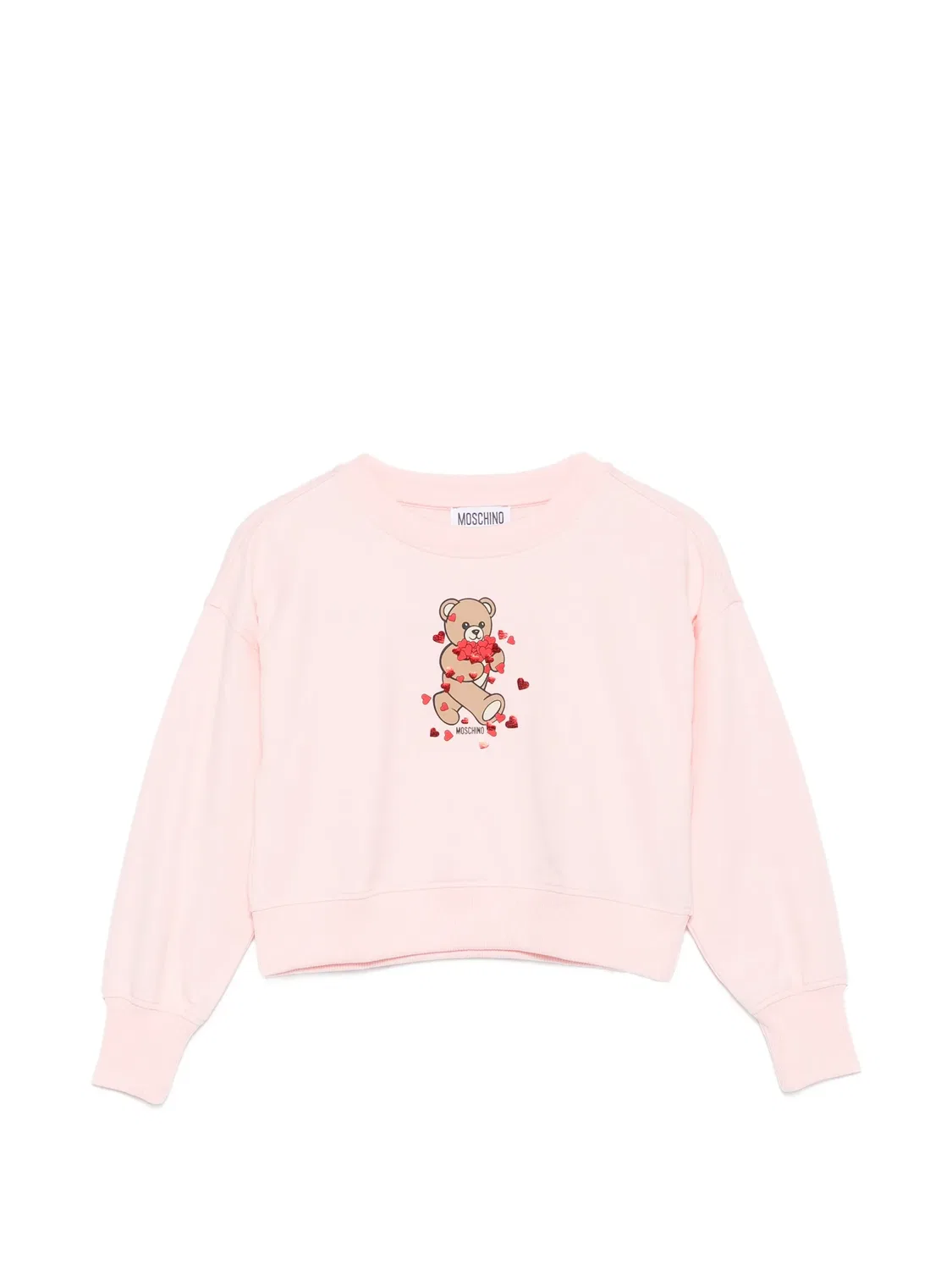 Moschino Свитшот с принтом мишки, розовый