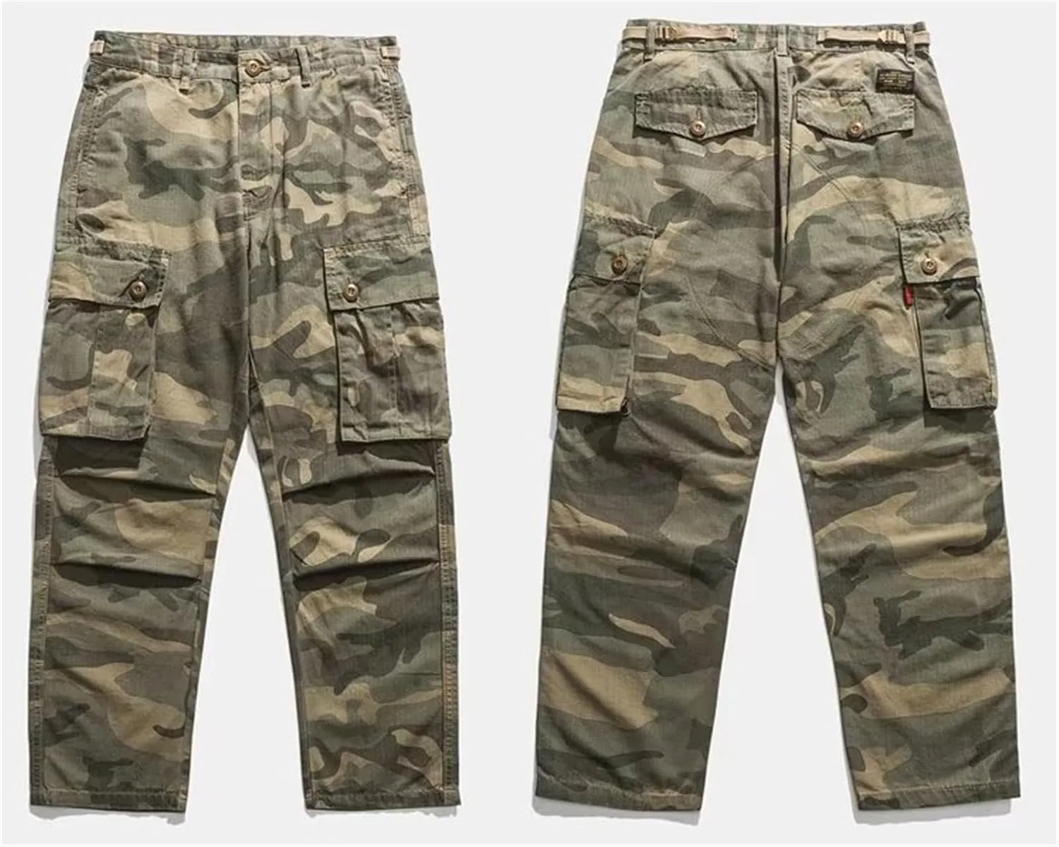 Мужские брюки карго свободного кроя, модель Camo Sweatpants, хаки — фото 3