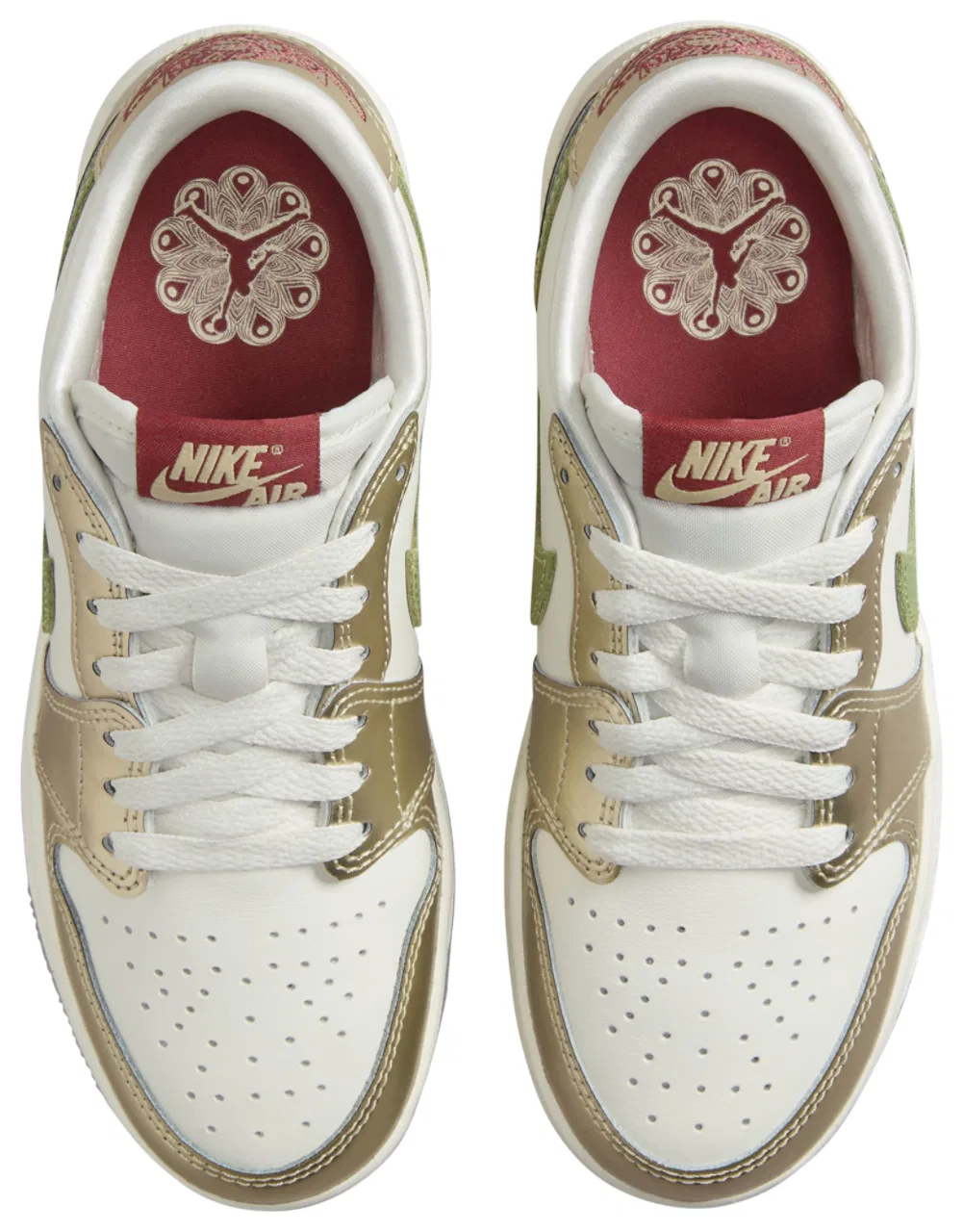 Кроссовки для мальчиков Retro 1 Low OG Jordan, цвет Sail/Metallic Gold/Cedar — фото 4