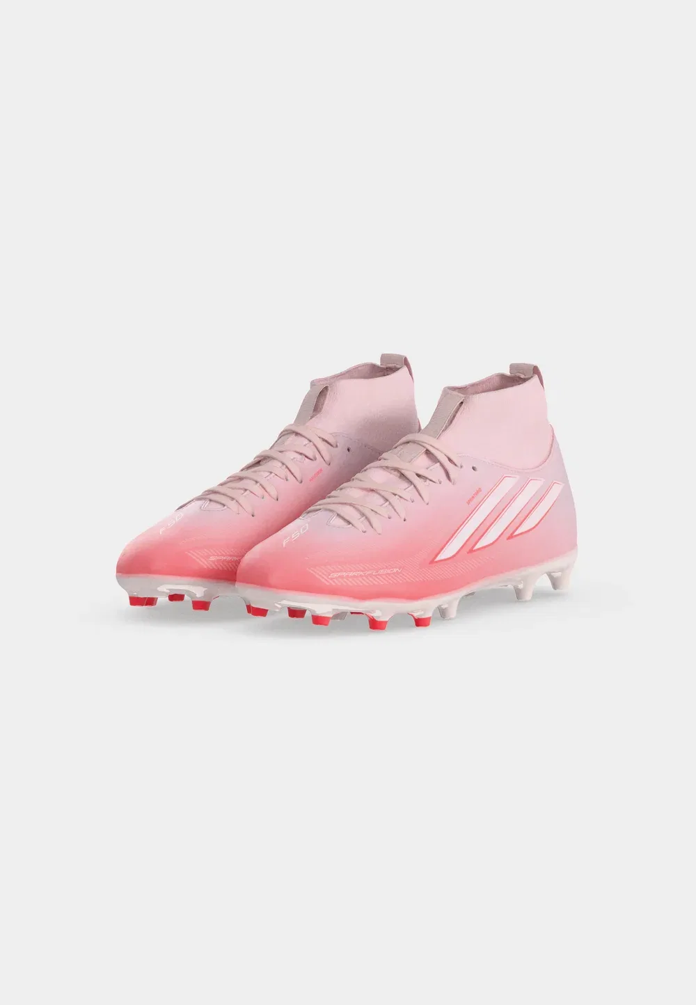 Футбольные бутсы Sparkfusion League унисекс для искусственных газонов Adidas Performance, Solar Turbo/Footwear White/Distilled Pink — фото 3