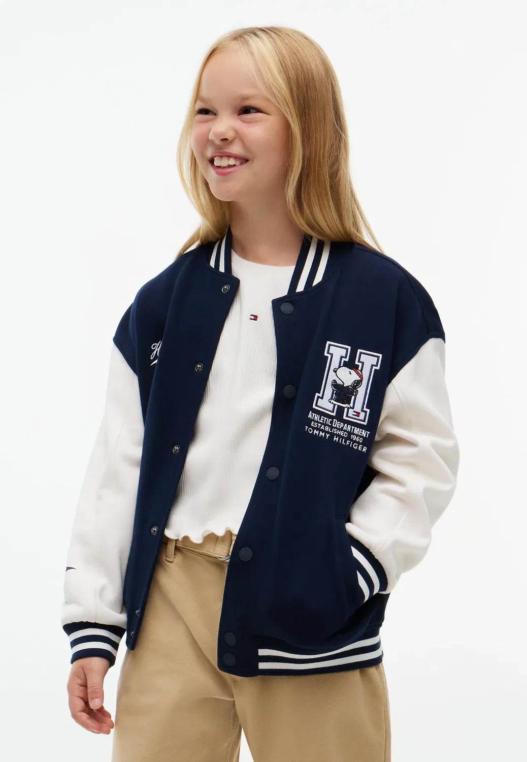 Куртка-Бомбер Peanuts унисекс - куртка-бомбер Tommy Hilfiger, Dark Blue — фото 2