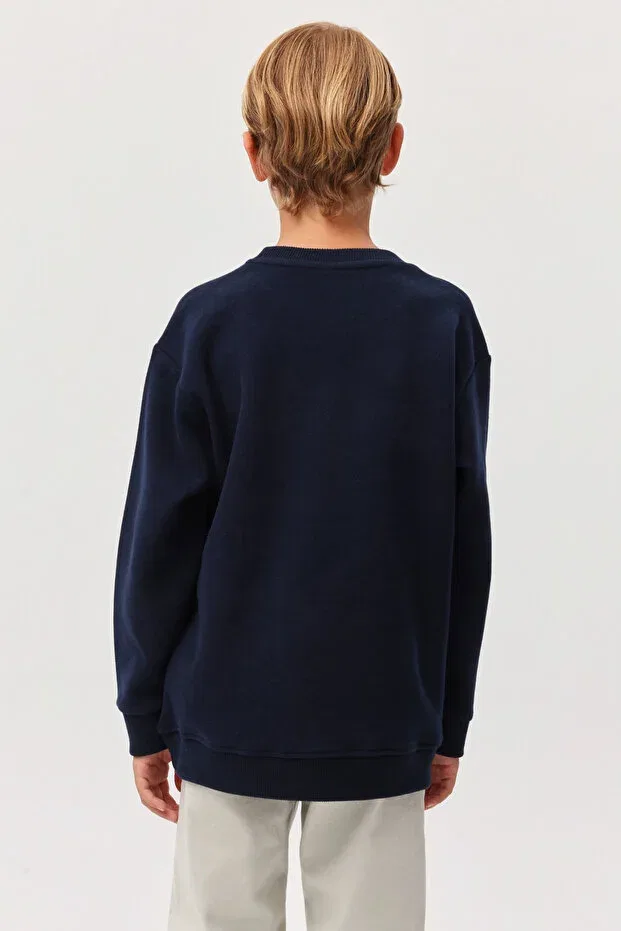 Детские свитшот для мальчиков с длинным рукавом Paulmark, Navy Blue — фото 4