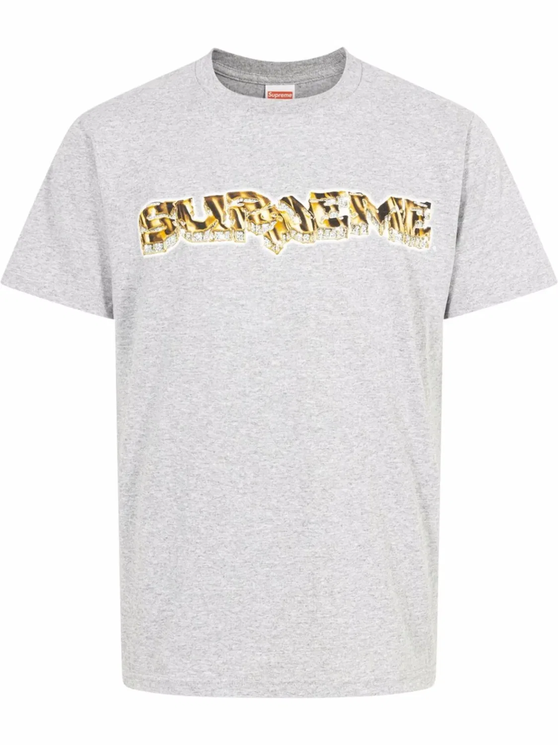 Supreme Футболка с логотипом Diamond, серый