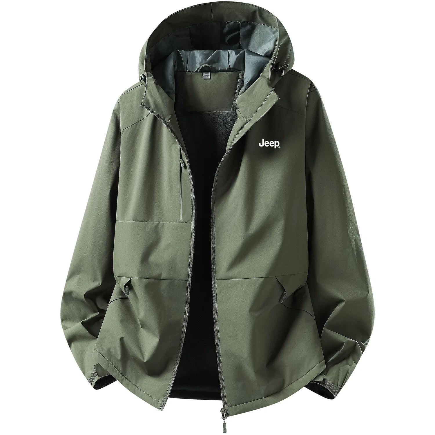 Детская куртка с капюшоном и отстегивающейся подкладкой, модель Leisure Collection, Jeep, Army Green