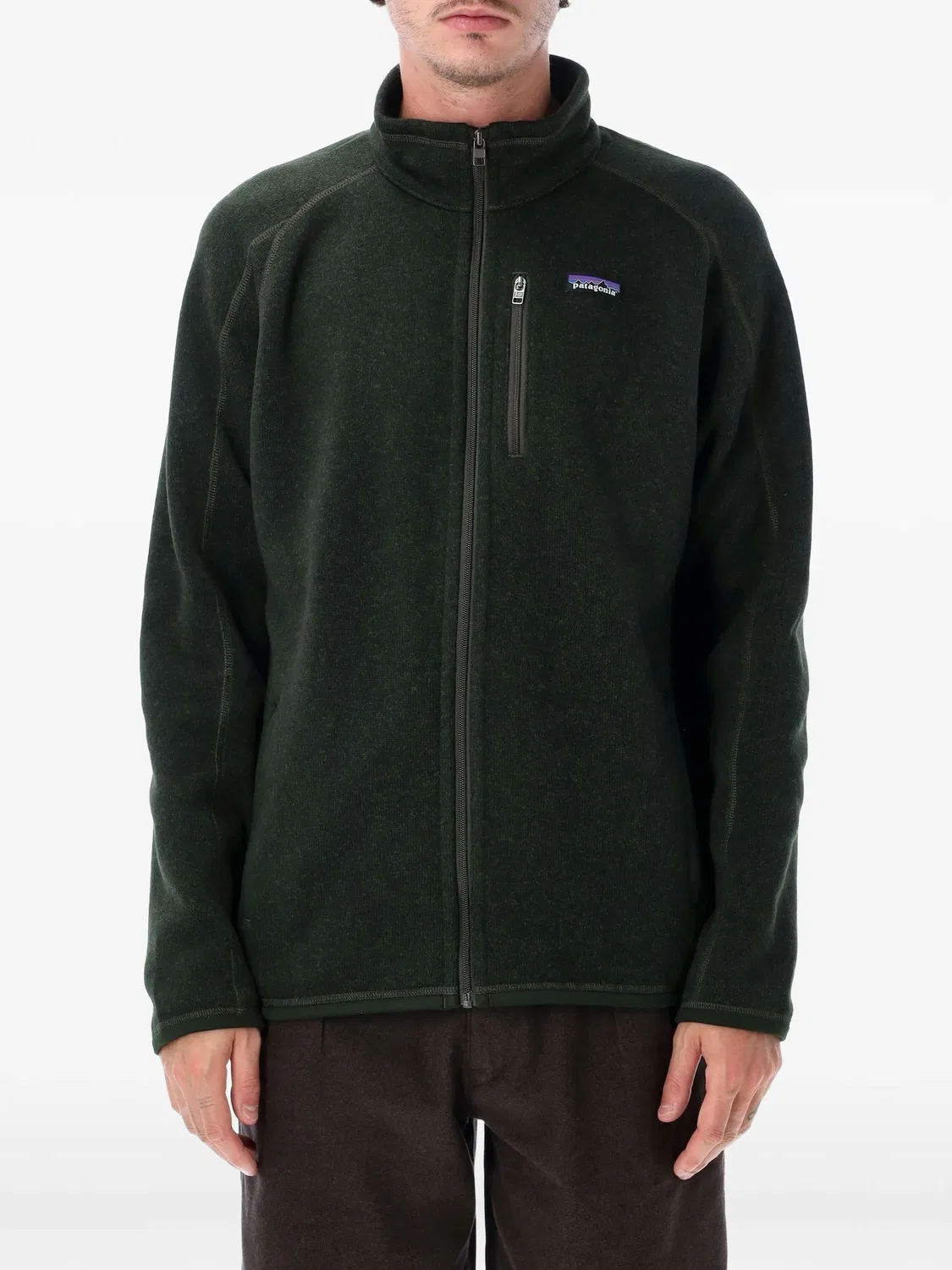 Куртка Better Fleece на молнии Patagonia, зеленый