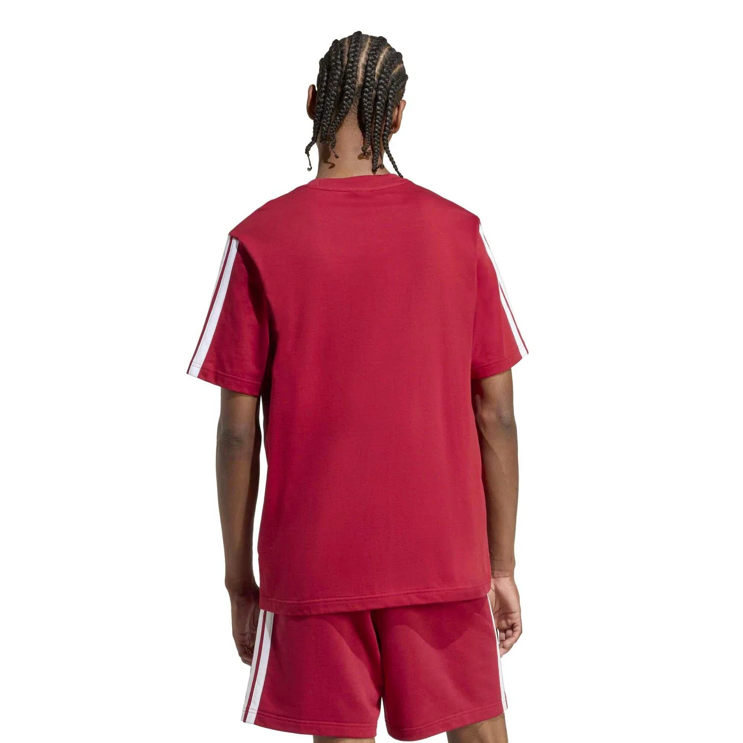 Мужская хлопковая футболка Adidas Sport M 3S Sj T B T-Shirt, Braun — фото 3