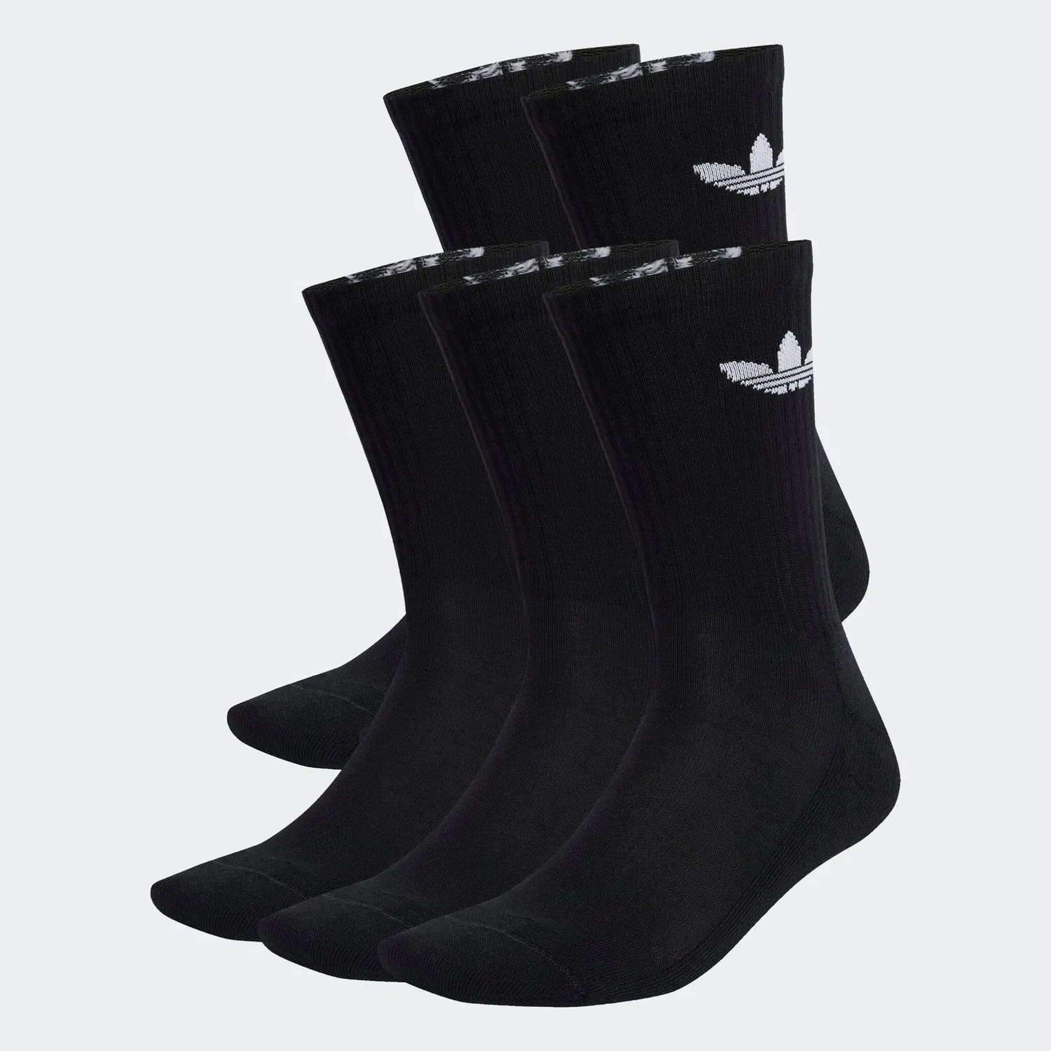 Мужские спортивные носки с логотипом Trefoil Adidas Originals, Black