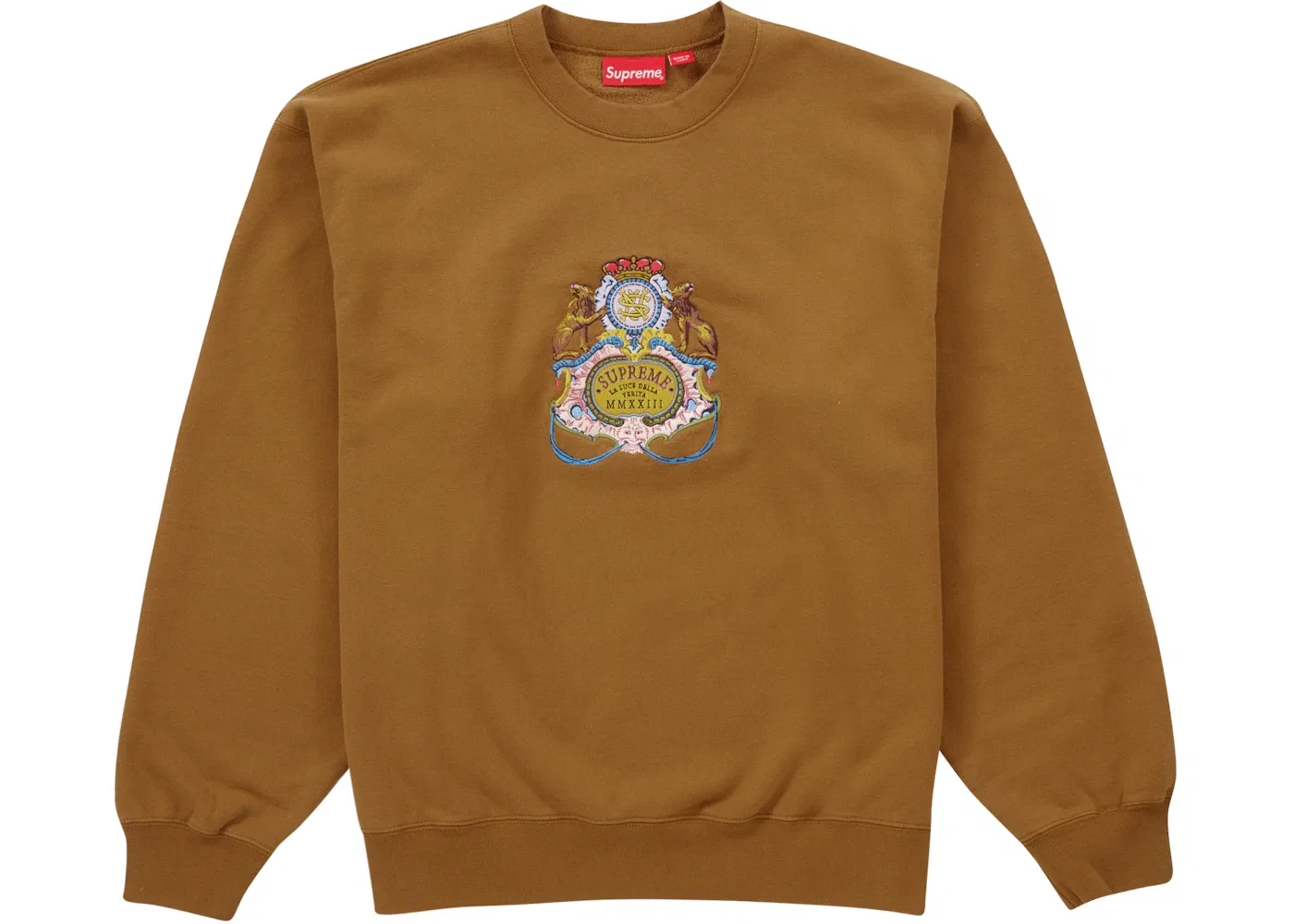 Мужской свитшот Supreme, Dark Mustard