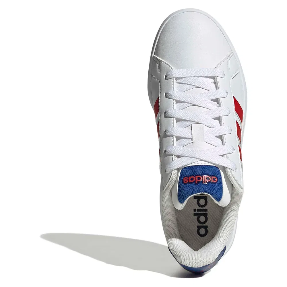 Детские кроссовки для девочек с классическим дизайном Grand Court 3.0 Junior Adidas, White — фото 2