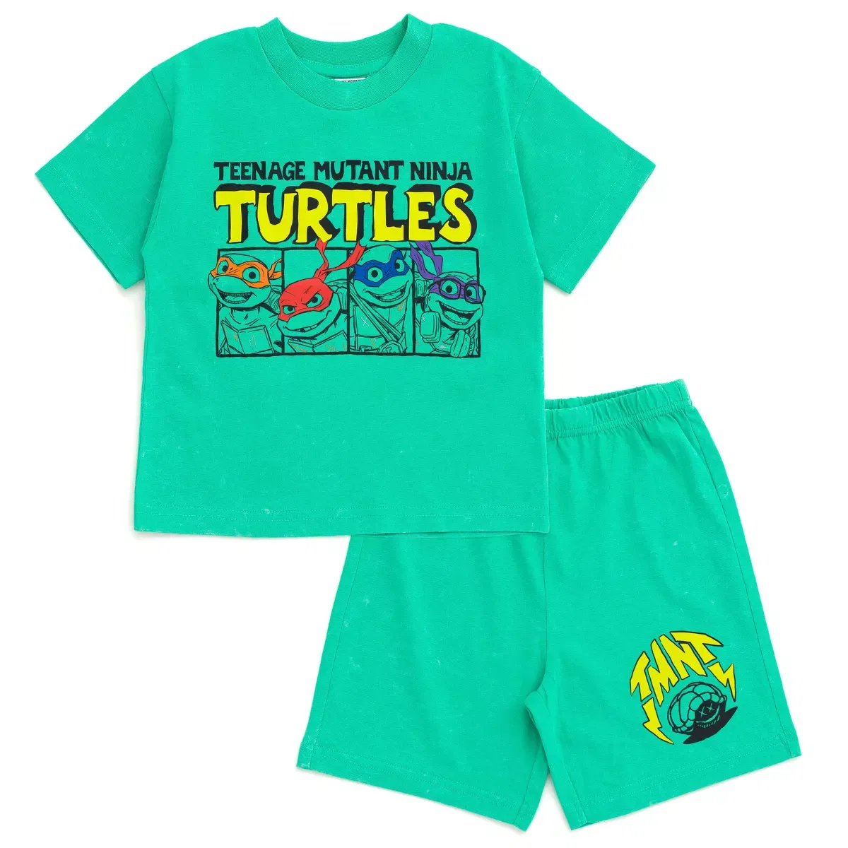 Детский комплект для мальчиков с принтом Teenage Mutant Ninja Turtles, Green