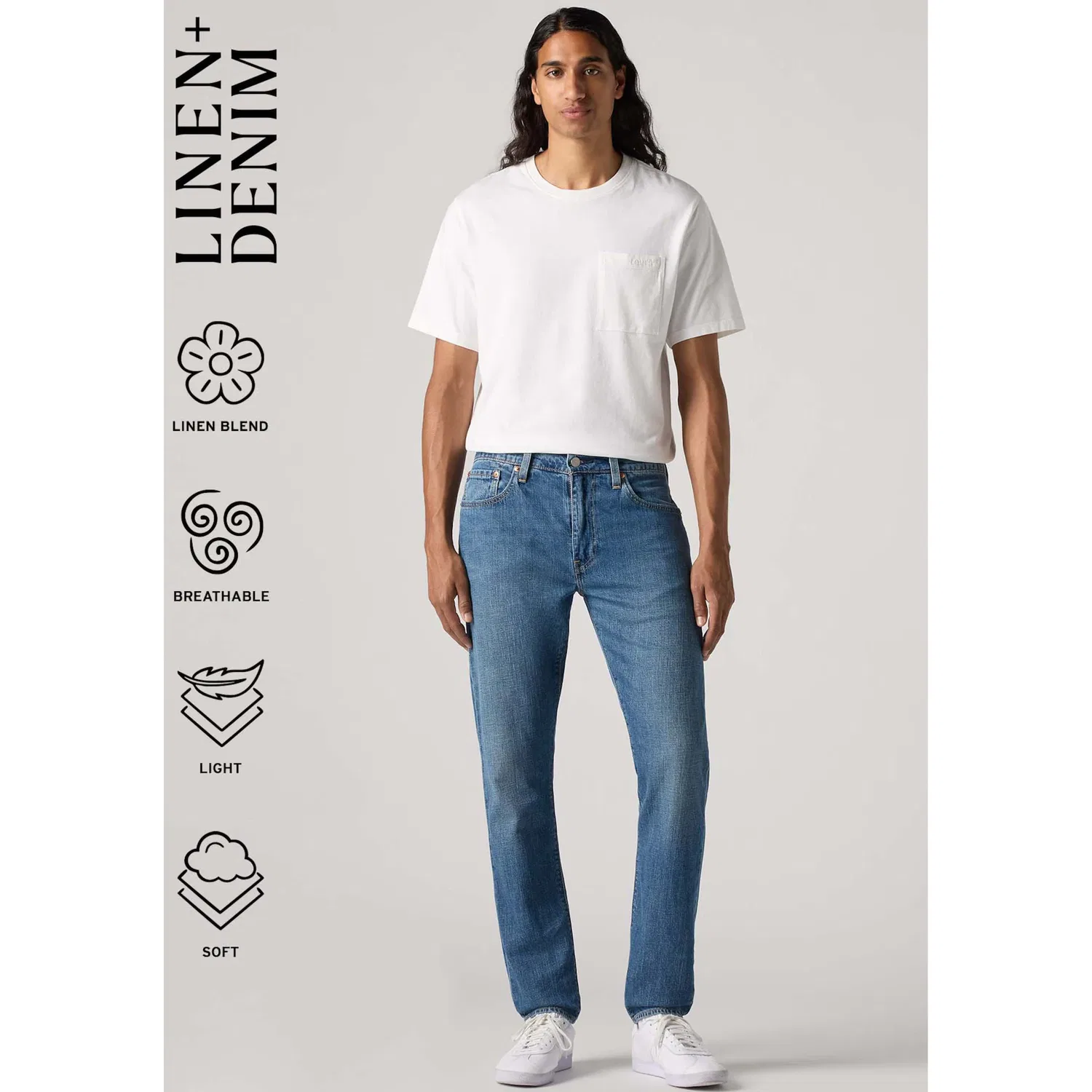 Мужские джинсы tapered-fit Levi's 512 Slim Taper Fit, Its a No Brainer Ltw — фото 3