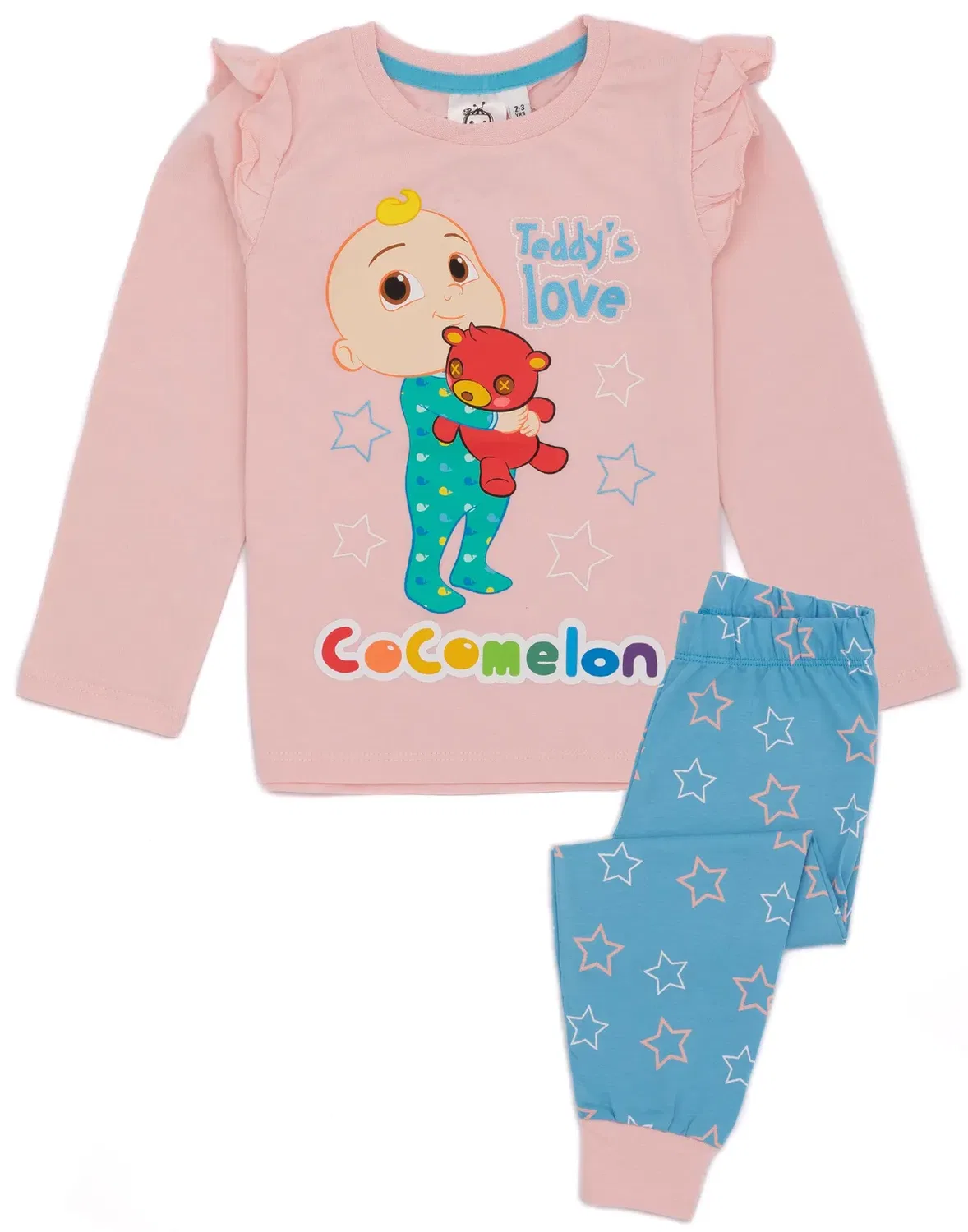 Детская пижама с длинным рукавом и длинными штанинами Cocomelon, Pink