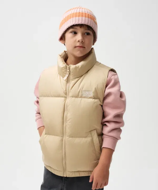 Жилет пуховый детский Enfant basic duck down, beige