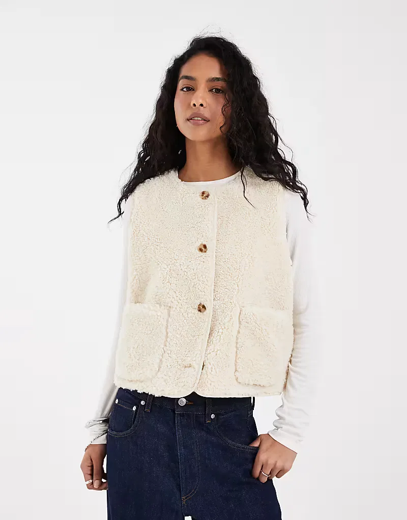 Жилет Rema Sherpa Levi's, белый