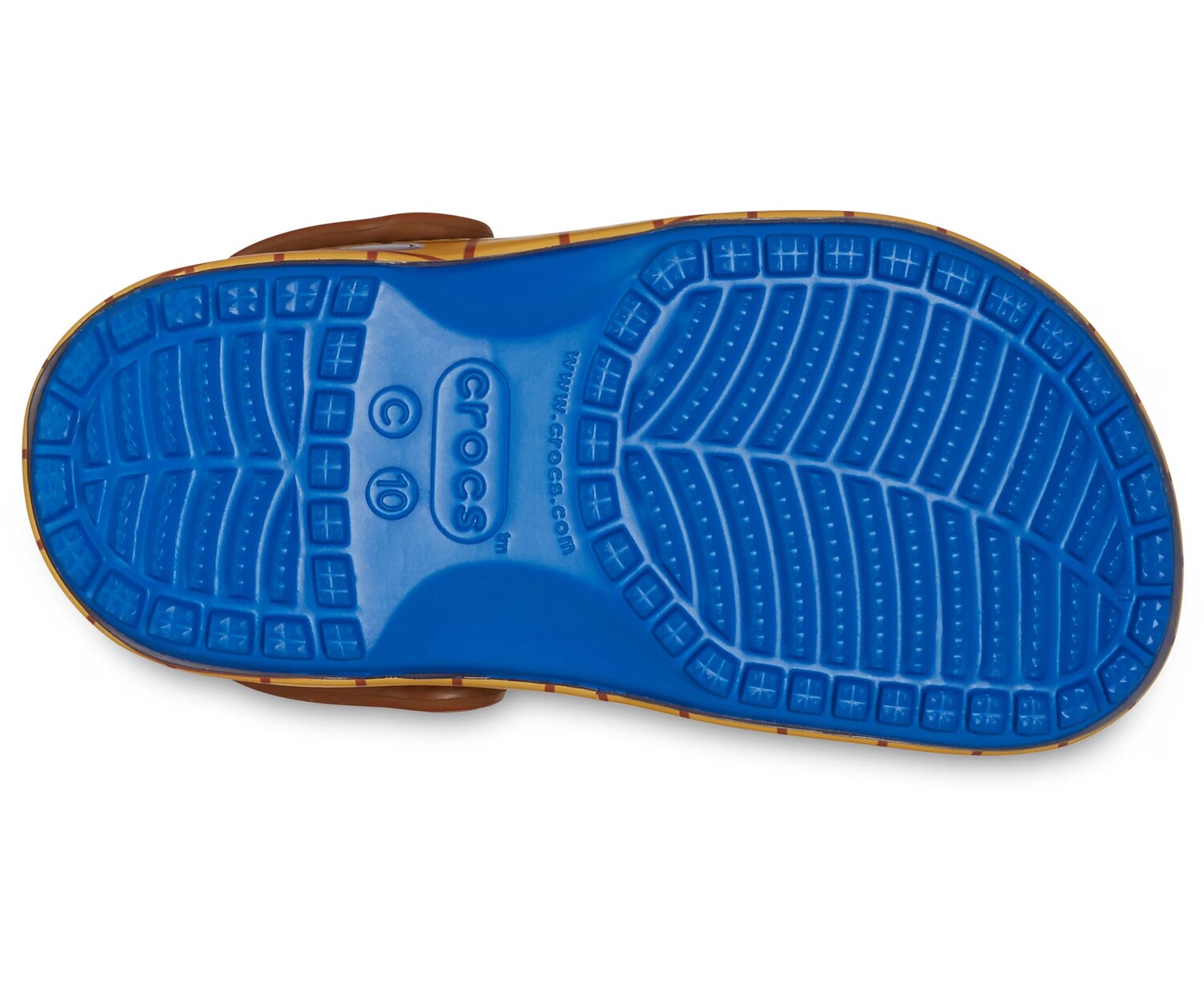 Сабо для маленьких детей Crocs Classic x Toy Story 'Sheriff Woody', синий/коричневый — фото 3