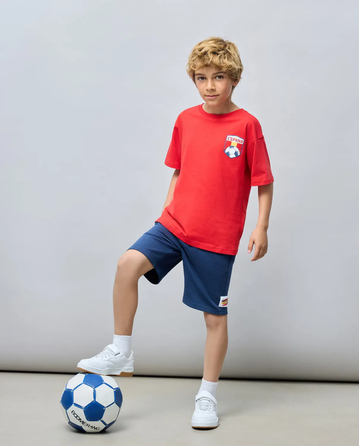 Детские шорты для мальчиков из футера Kids El Corte Inglés, Azul Marino — фото 2