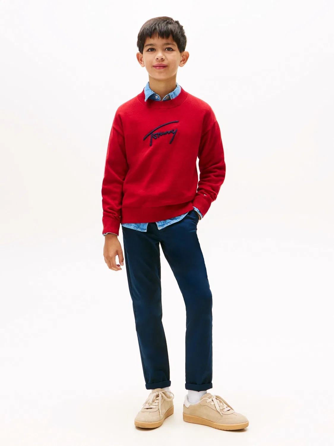 Чиносы из твила, 1985 коллекция Tommy Hilfiger, синие