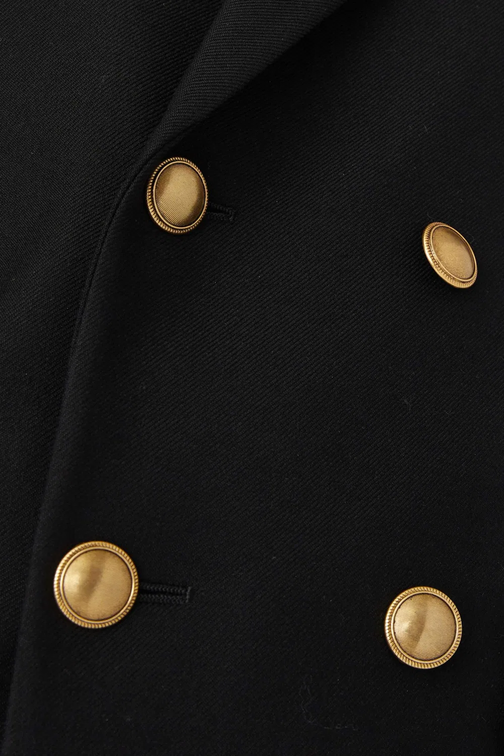 Жакет двубортный из габардина SAINT LAURENT — фото 4
