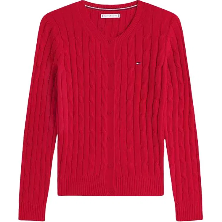 Женский свитер с принтом Tommy Hilfiger, Красный XND