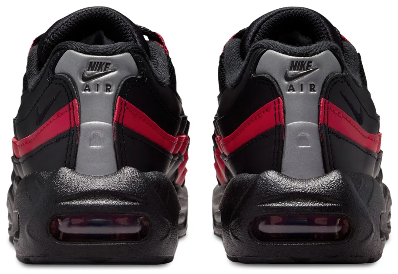 Кроссовки для мальчиков Air Max 95 Recraft Nike, цвет Black/Team Crimson/Wolf Grey — фото 3