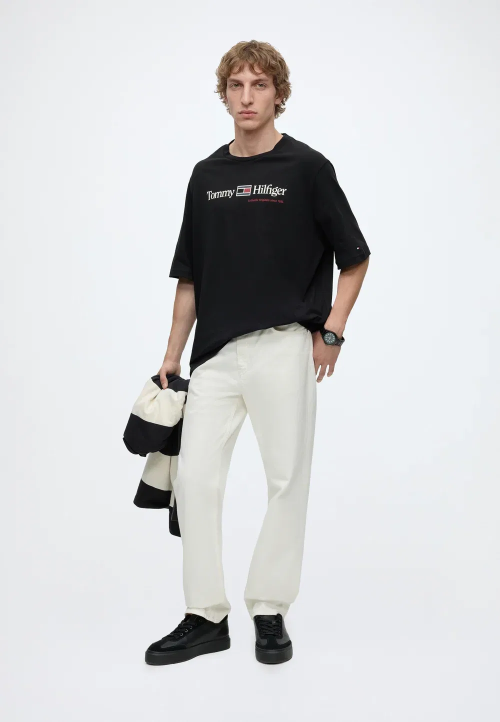 Футболка с графическим принтом - футболка с принтом Tommy Hilfiger, Black — фото 2