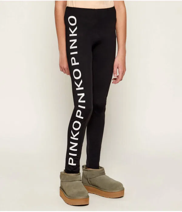 Детские леггинсы для девочек Slim Fit Pinko Up, черный