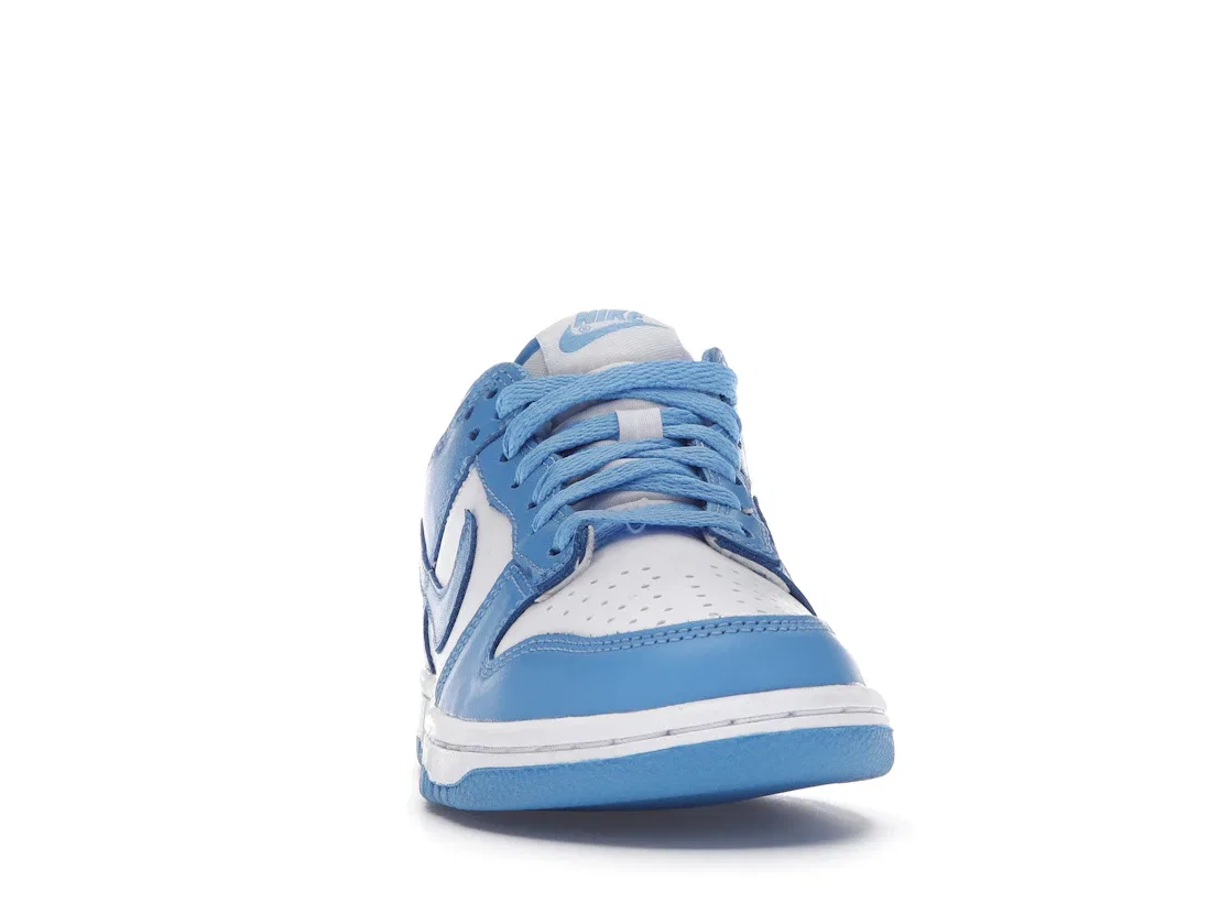 Детские кроссовки Lifestyle с принтом Nike Dunk Low Nike, White/University Blue-White — фото 2
