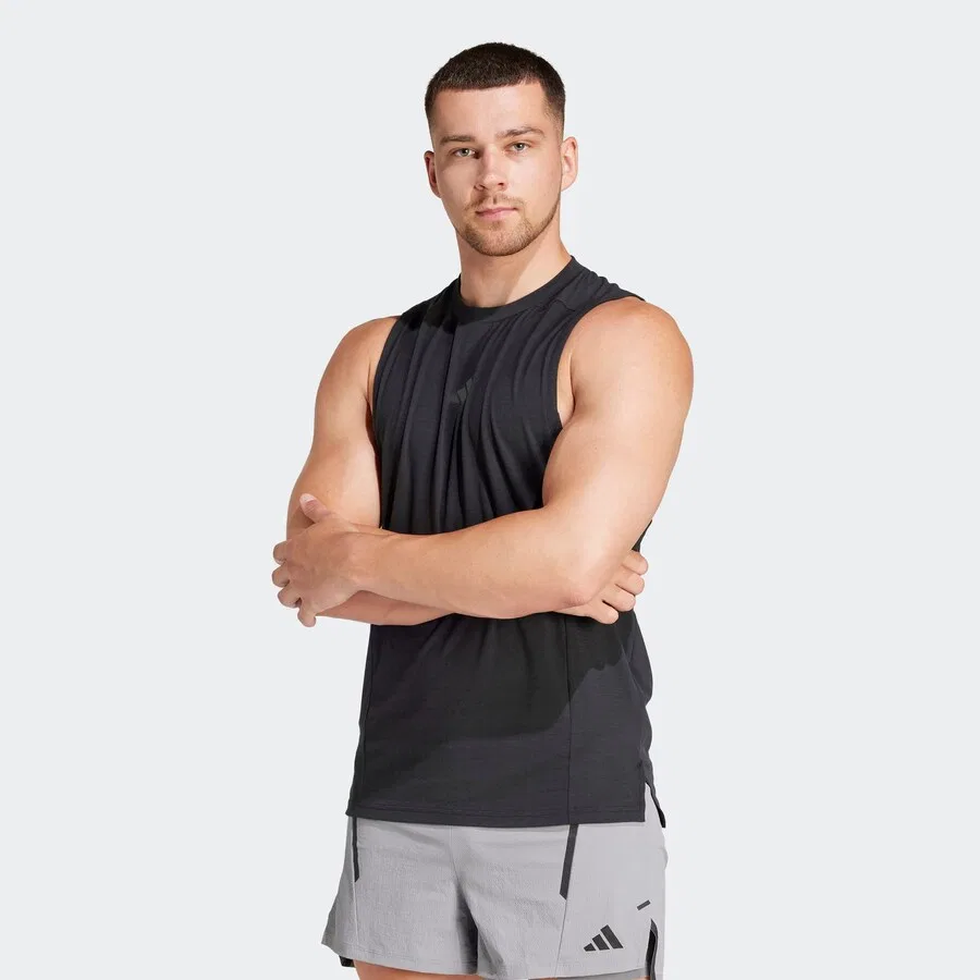 Спортивная футболка ADIDAS PERFORMANCE Performance Shirt 'Designed for Training' черного цвета — фото 2