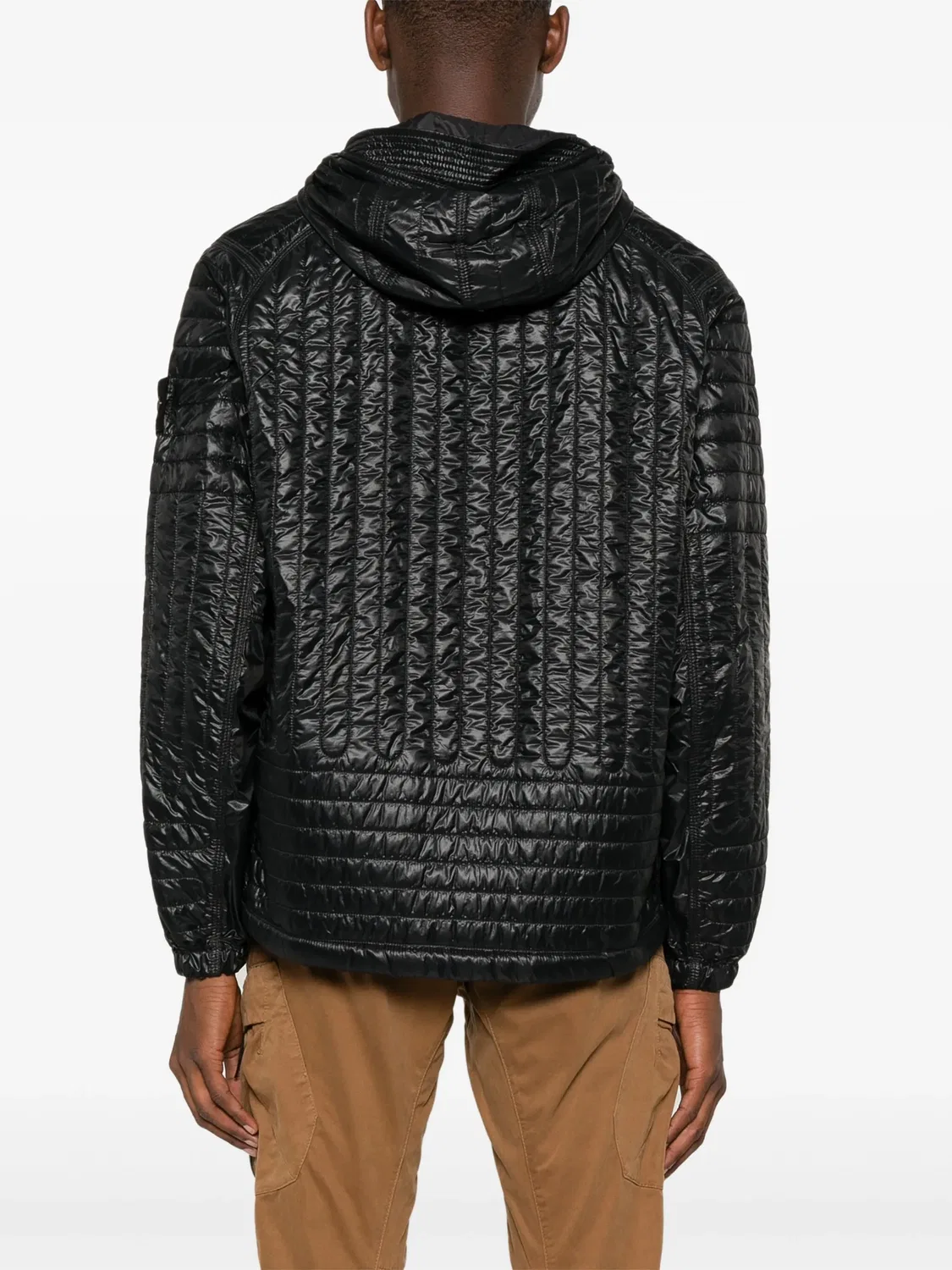Stone Island Куртка с бейджем Compass, черная — фото 2