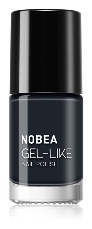Лак для ногтей с гелевым эффектом NOBEA Day-to-Day, оттенок Blue depths #N19 6 мл — фото 2