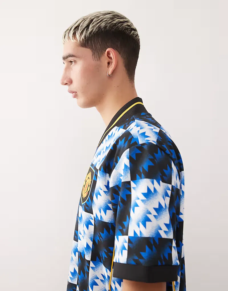 Футболка Манчестер Юнайтед от Adidas, синяя — фото 4