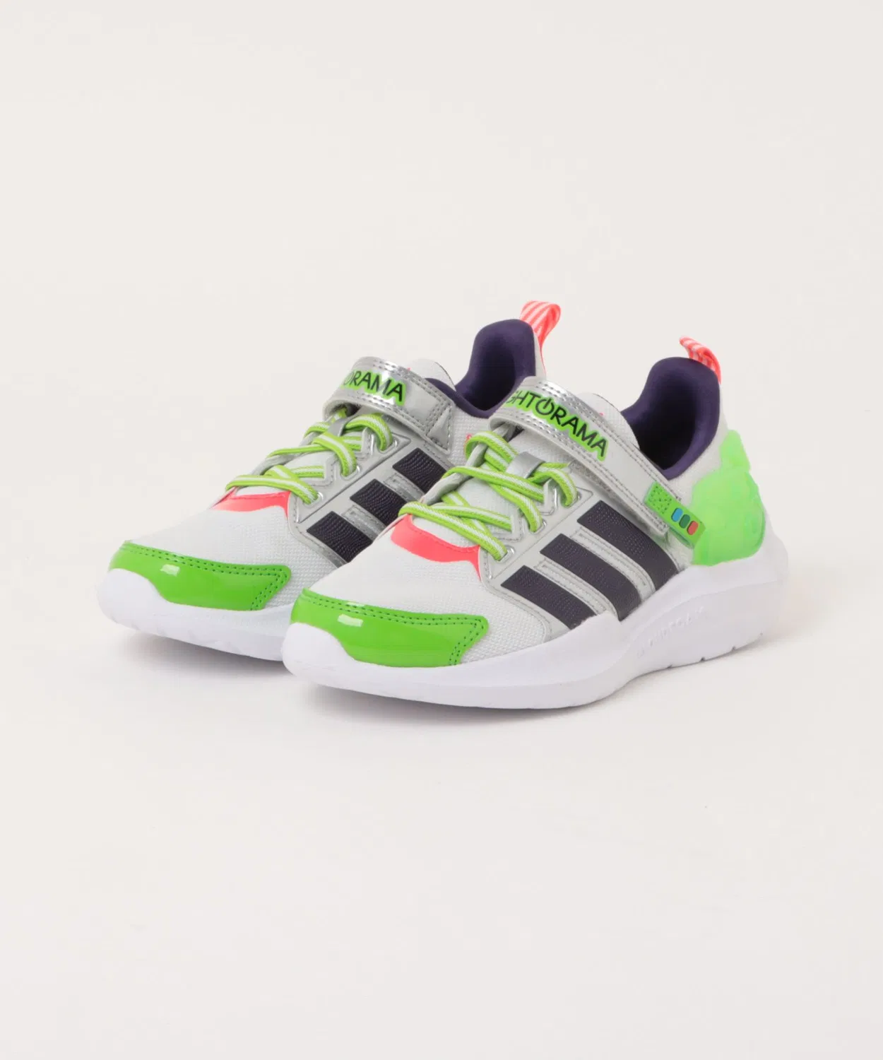 Детские кроссовки с LED-подсветкой Lightorama RNR Buzz EL Adidas, White
