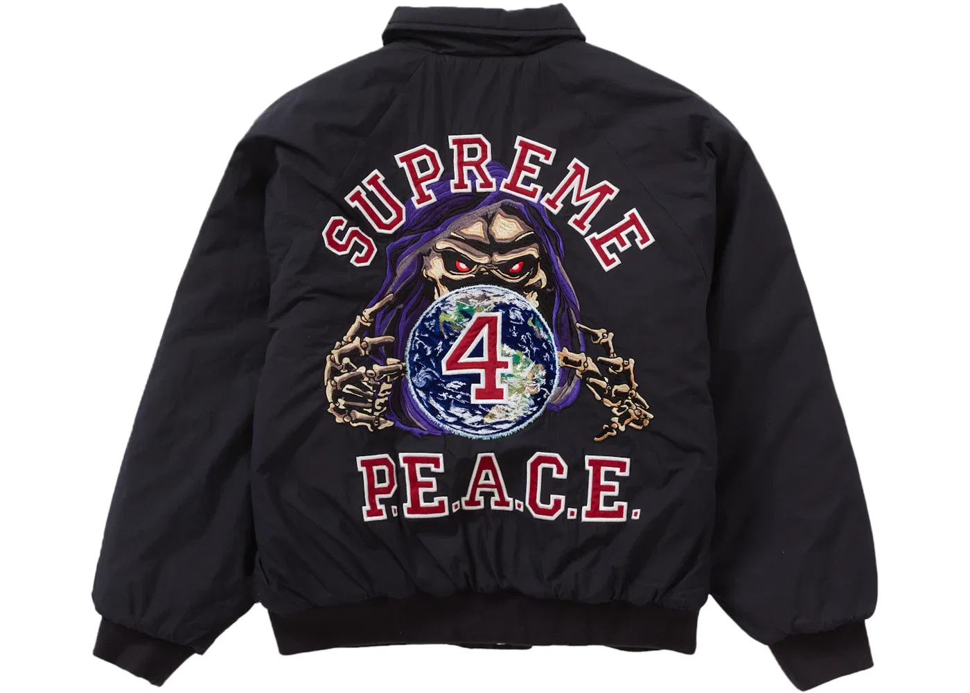 Мужская куртка с вышивкой Supreme Peace Embroidery Work Jacket Supreme, Navy