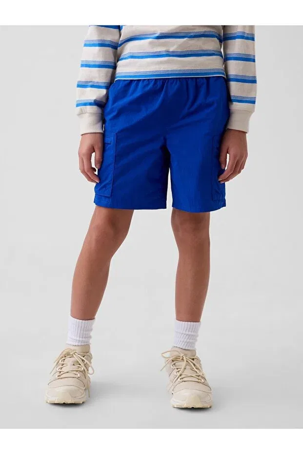 Детские шорты для мальчиков карго с быстросохнущей ткани Gap, Cobalt Blue — фото 3