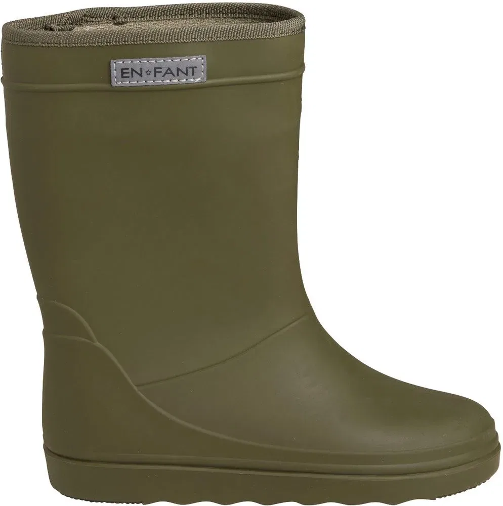 Резиновые сапоги детские Rain Boots Solid En Fant, зеленый — фото 2