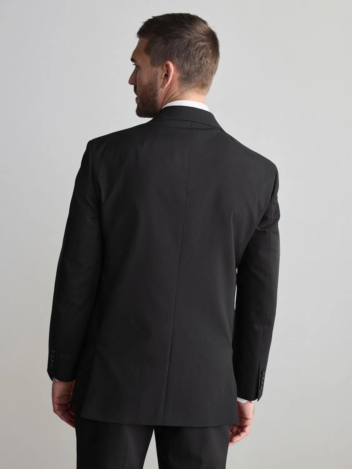 Пиджак Regular Fit Signature Nova Fides 100% итальянская шерсть Next, черный — фото 3