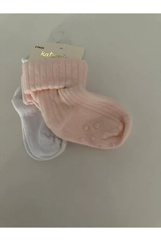 Детские носки для девочек хлопковые Katamino, Pink-White