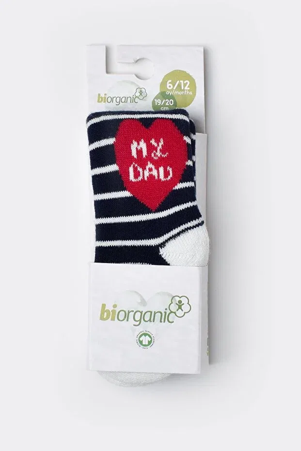 Детские колготки органические Biorganic, Navy Blue
